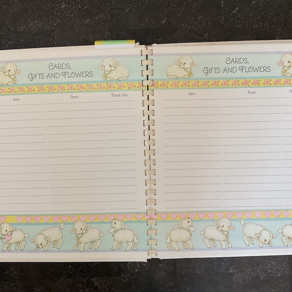 Vintage 80s Hallmark Keepsake Album adopted child baby memory book unisex - Picture 14 of 16